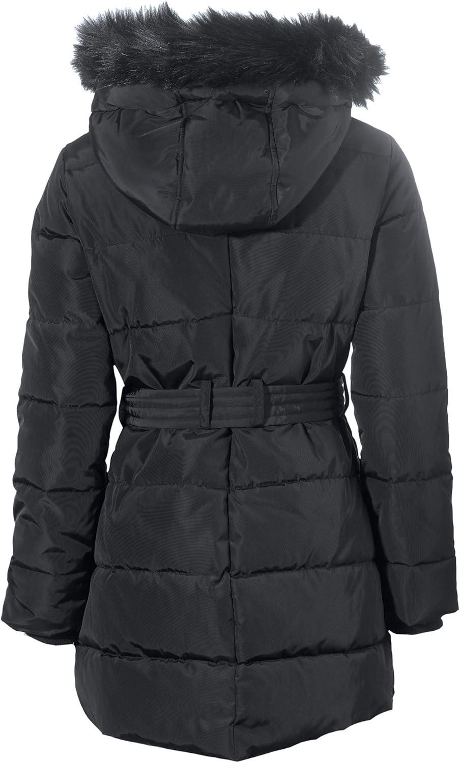 image:imageEllos Plus Size Belted Puffer CoatBlack
