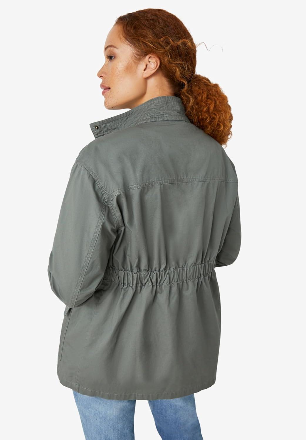 image:imageEllos Plus Size Camo Utility JacketCamo