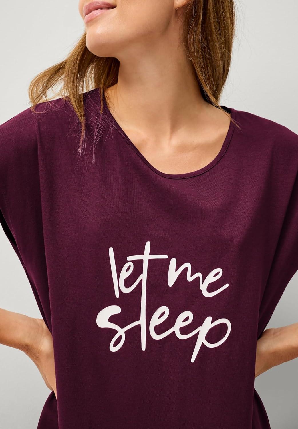 image:imageEllos Plus Size Cap Sleeve Sleep ShirtMidnight Berry