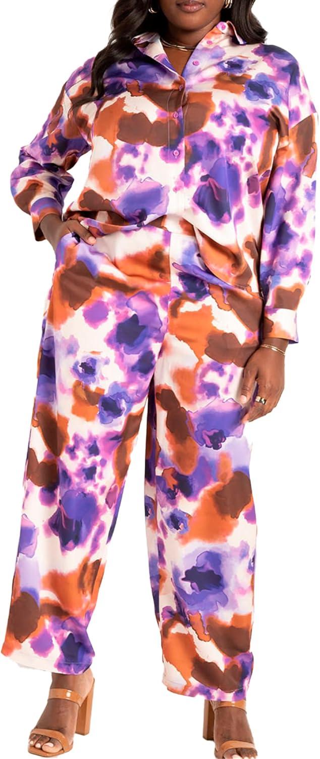 image:imageEllos Plus Size Smocked Bodice Tiered Midi DressGreen Vine Ditsy
