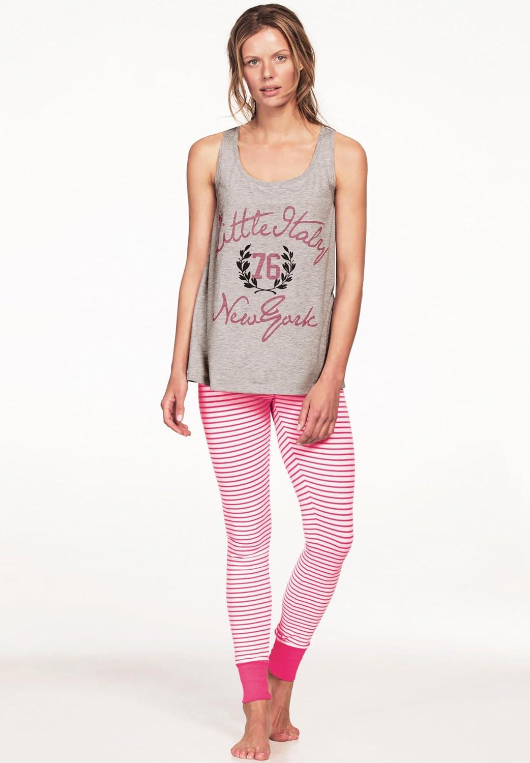 image:imageellos Plus Size Cotton Spandex Pull On Sleep LeggingHeather Charcoal Star