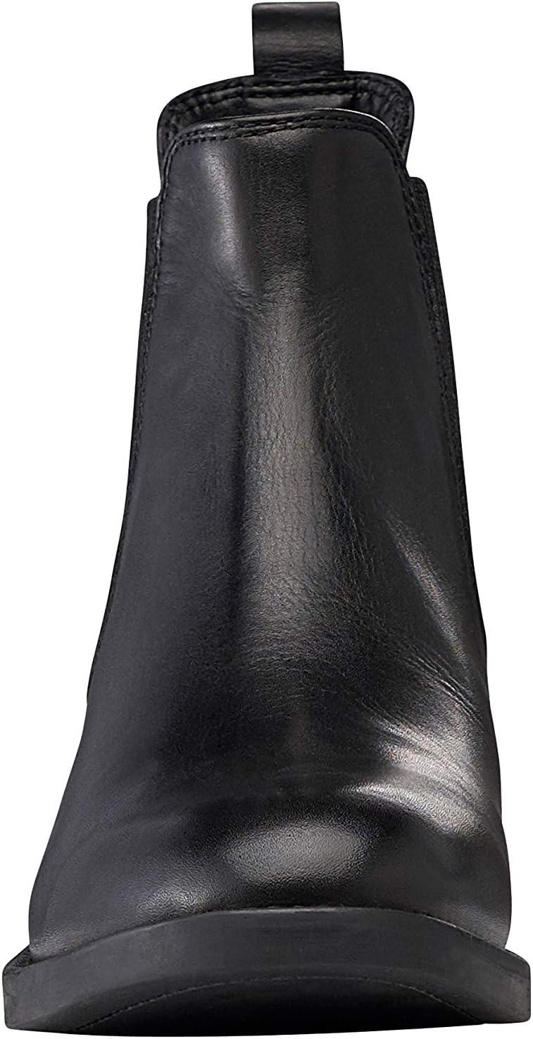 image:imageellos Womens Wide Width Leather Chelsea BootsBlack