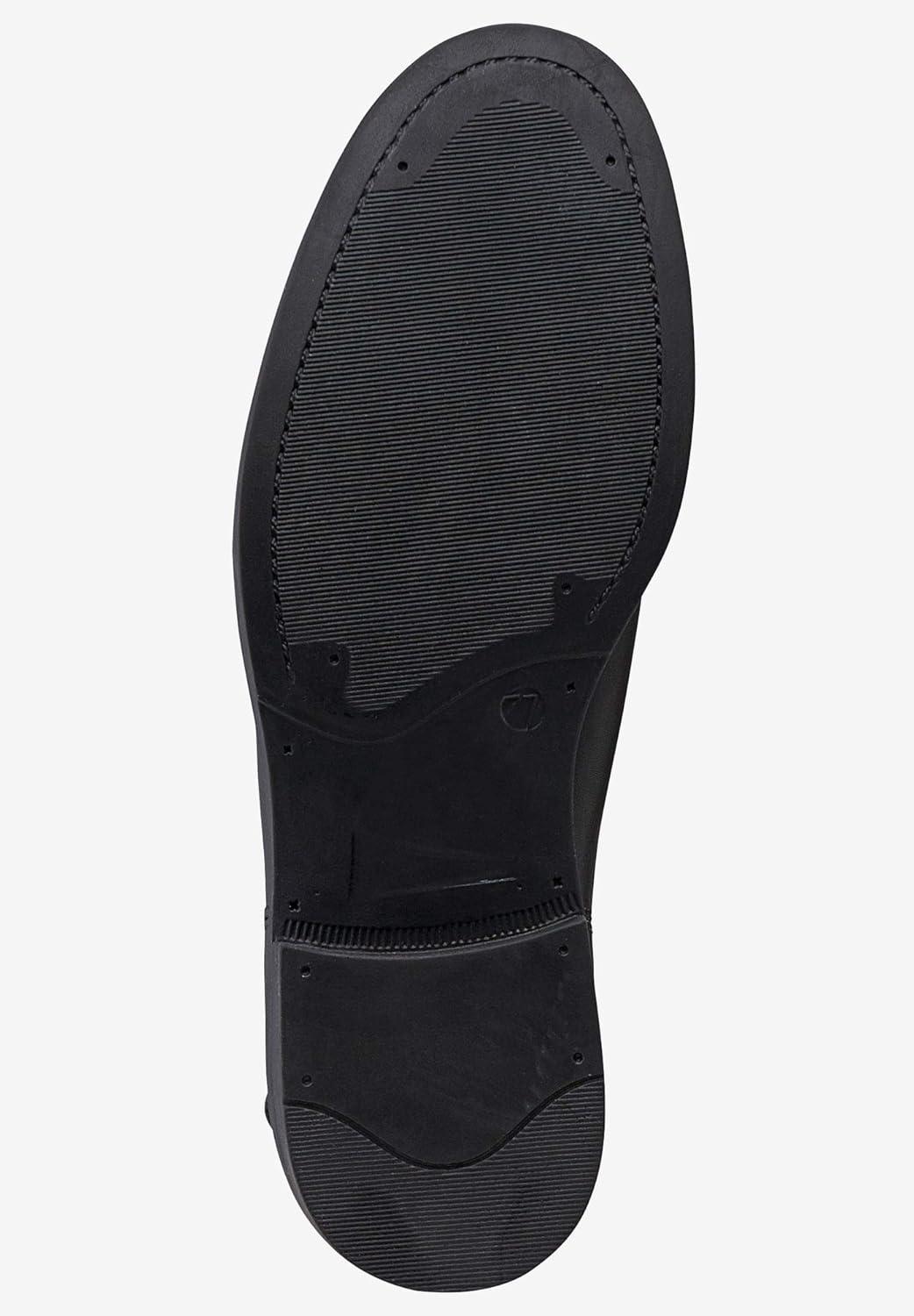 image:imageellos Womens Wide Width Leather Chelsea BootsBlack