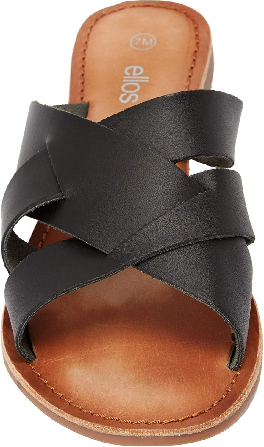 image:imageellos Womens Wide Width MultiStrap SandalWhite