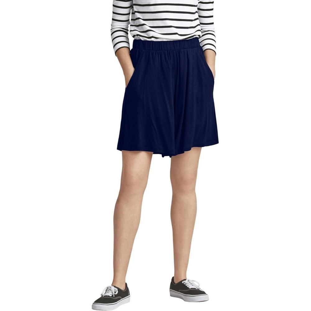 image:imageEllos Plus Size Flowy ShortsNavy