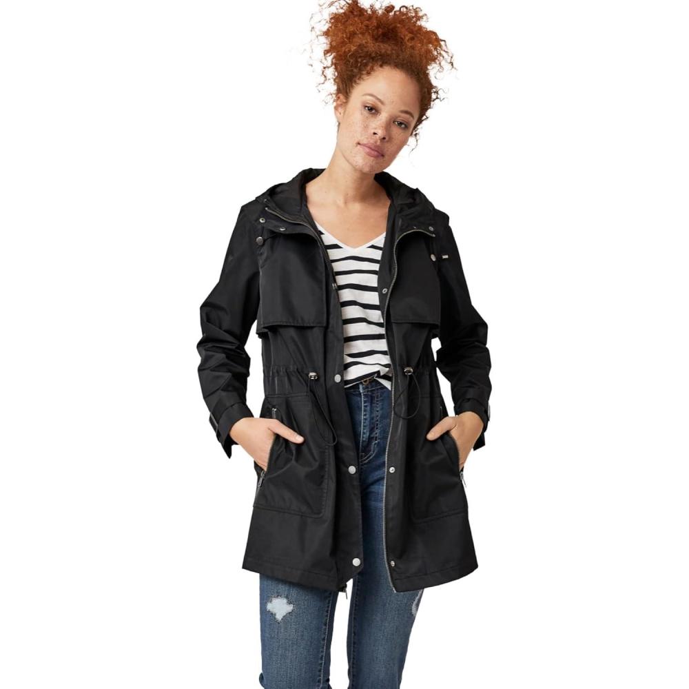 image:imageEllos Plus Size Hooded Anorak JacketBlack