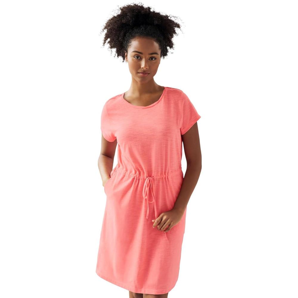 image:imageEllos Plus Size Knit Drawstring DressSweet Coral