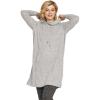image:imageEllos Plus Size FunnelNeck Lounge Sweatshirt TunicMarled Grey