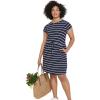 Navy White Stripe