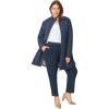 image:imageEllos Plus Size Quilted Zip JacketNavy
