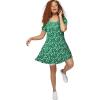 Kelly Green White Floral