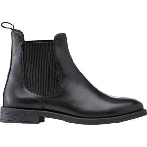 ellos Women’s Wide Width Leather Chelsea Boots(Black)