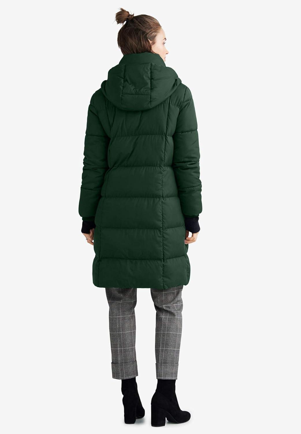 image:imageEllos Plus Size Long Hooded Puffer