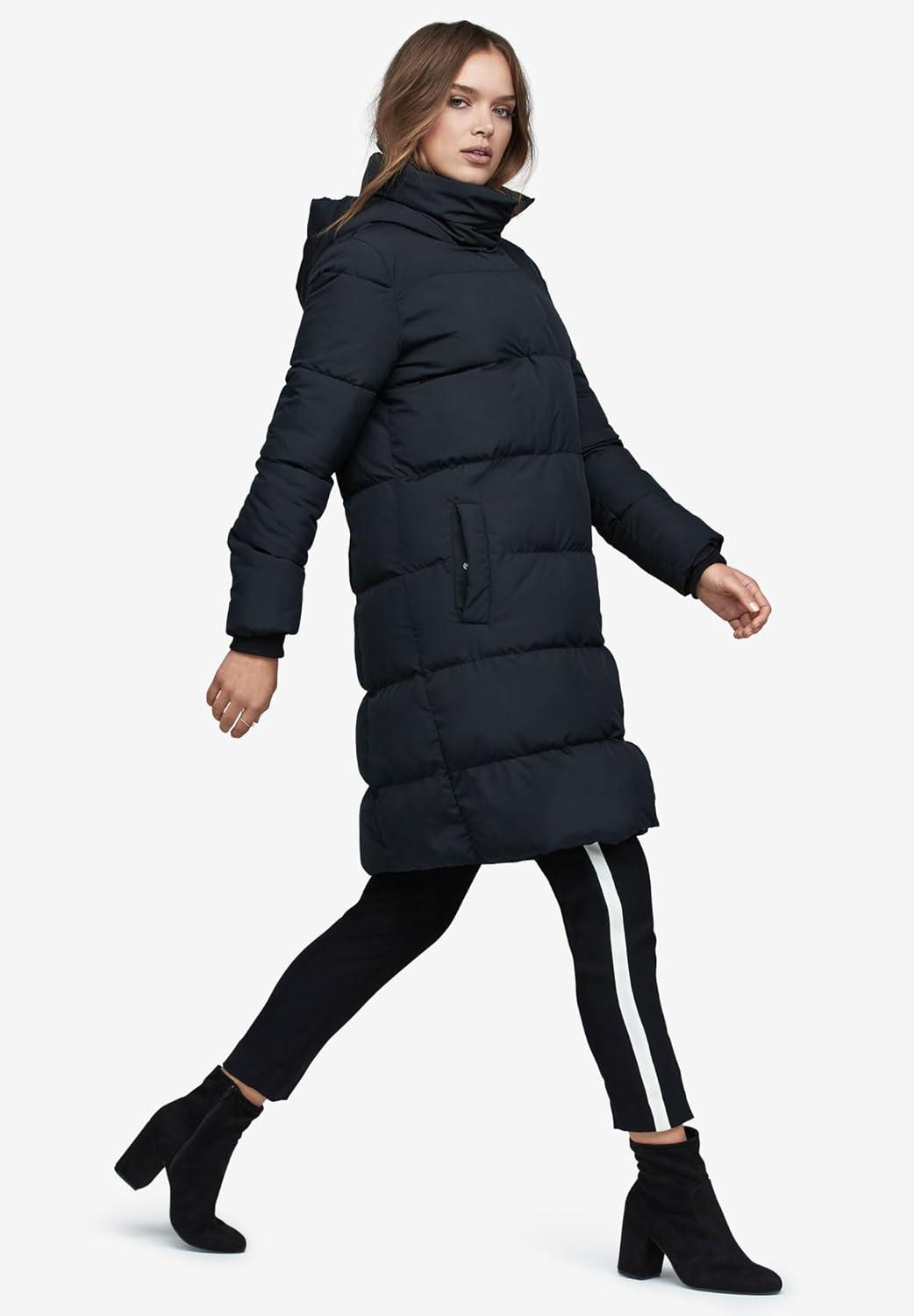 image:imageEllos Plus Size Long Hooded Puffer