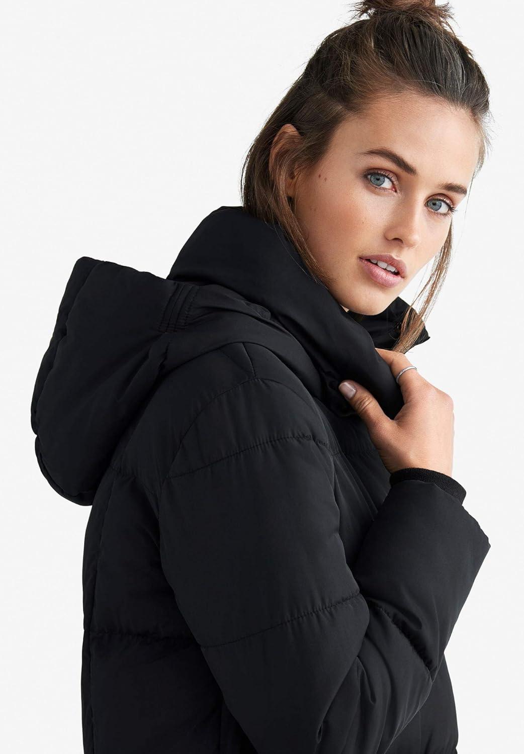 image:imageEllos Plus Size Long Hooded Puffer