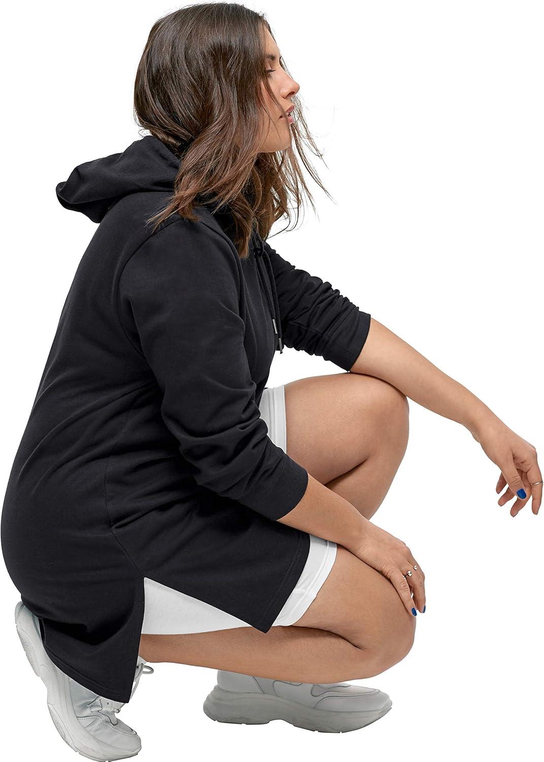 image:imageellos Plus Size Stretch Knit Bike ShortsHeather Charcoal