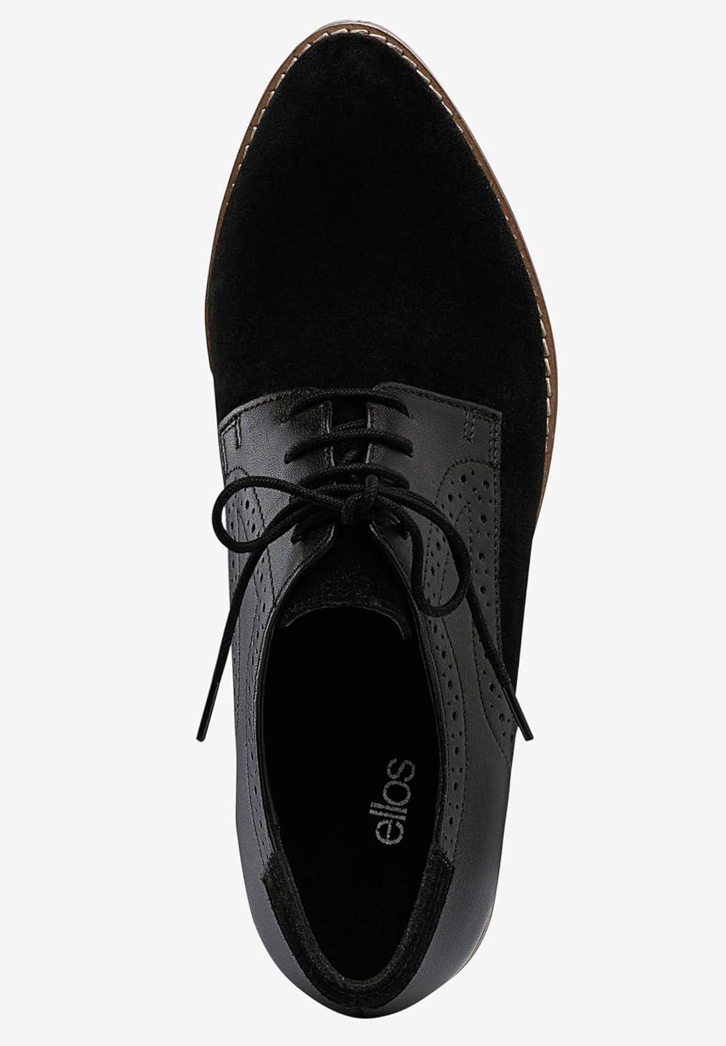 image:imageellos Womens Wide Width LaceUp Oxford Flats