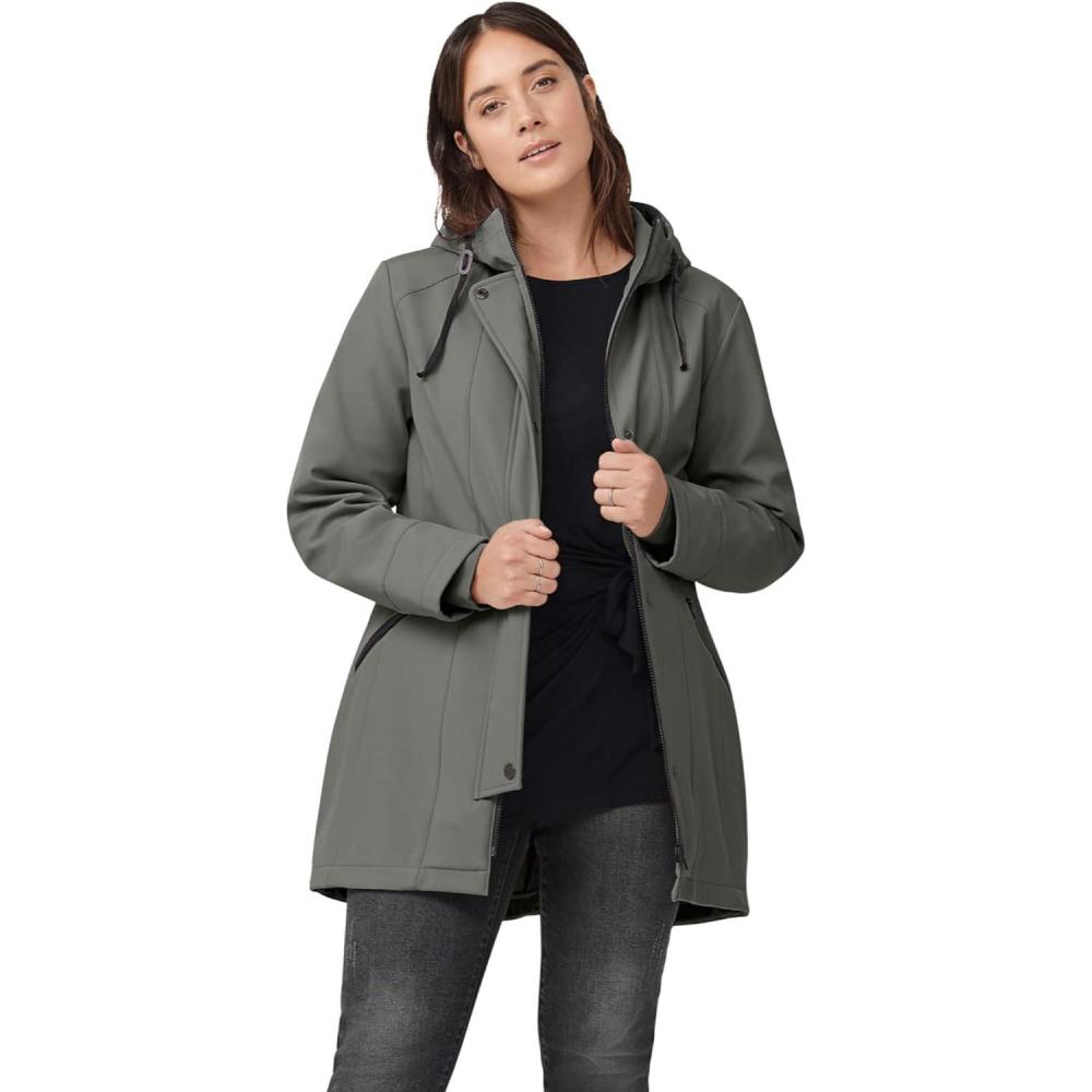 image:imageEllos Plus Size Bonded HighLow Jacket
