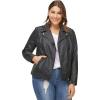 image:imageEllos Plus Size Faux Leather Moto Jacket