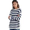 image:imageEllos Plus Size Striped Tunic Sweater