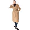 image:imageellos Plus Size DoubleBreasted Belted Trench Raincoat