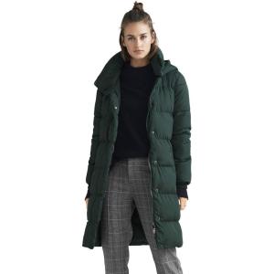 Ellos Plus Size Long Hooded Puffer