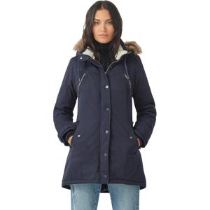 Ellos Plus Size Modern A-Line Parka(Vintage Navy)