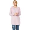 image:imageellos Plus Size French Terry Sweatshirt Tunic With Shirttail HemPretty Lilac