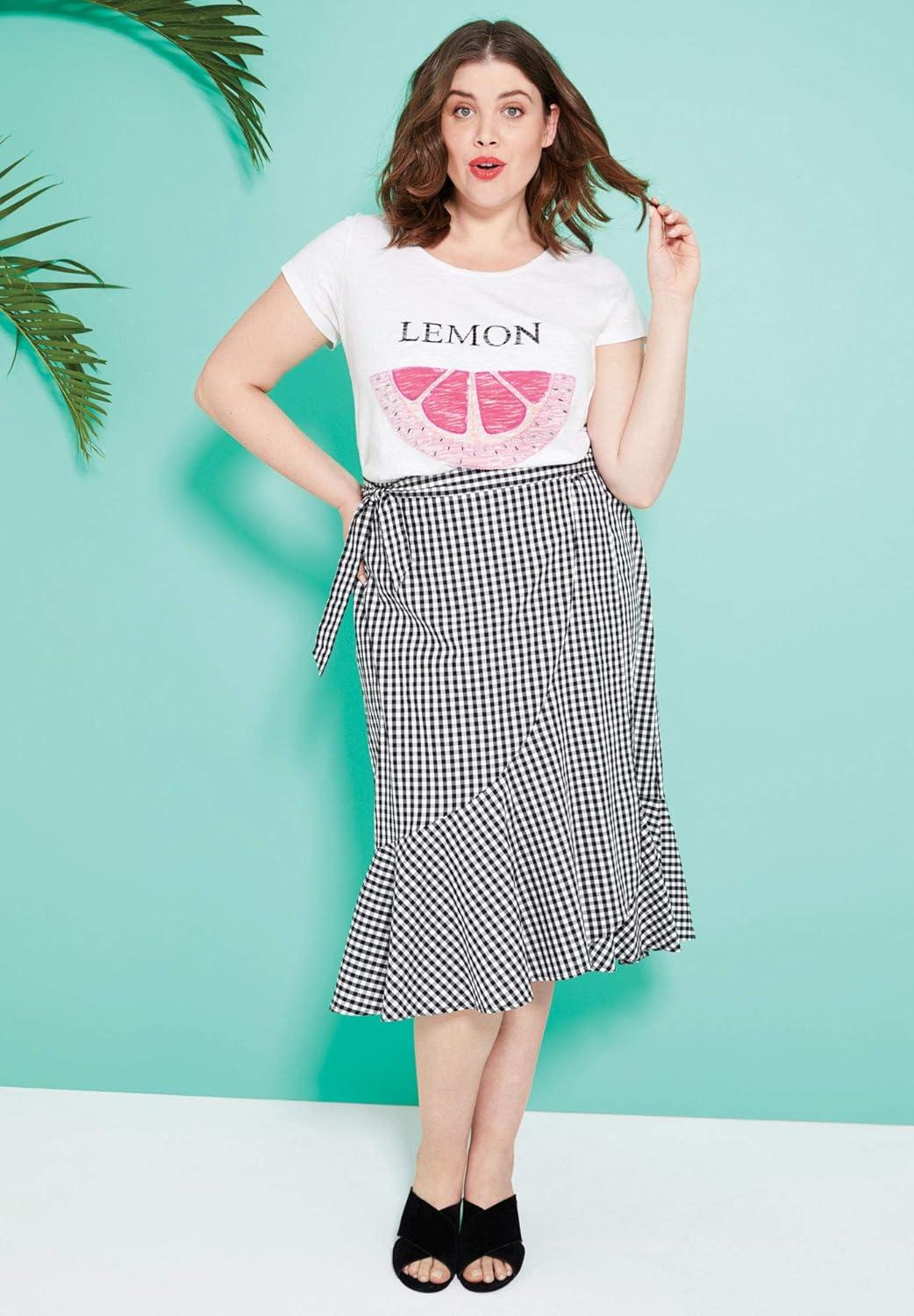 image:imageellos Plus Size Graphic Scoop Neck TeeWhite Heart