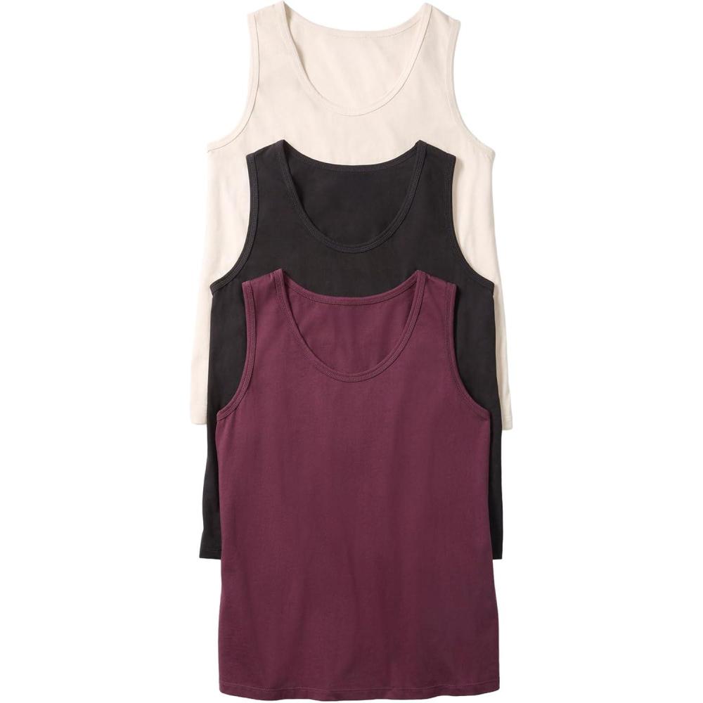 image:imageellos Plus Size 3Pack Sleeveless TankMidnight Berry Pack
