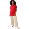 image:imageellos Plus Size LinenBlend Button Front TunicHot Red