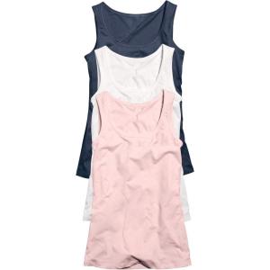 ellos Plus Size 3-Pack Sleeveless Tank(Navy Pack)