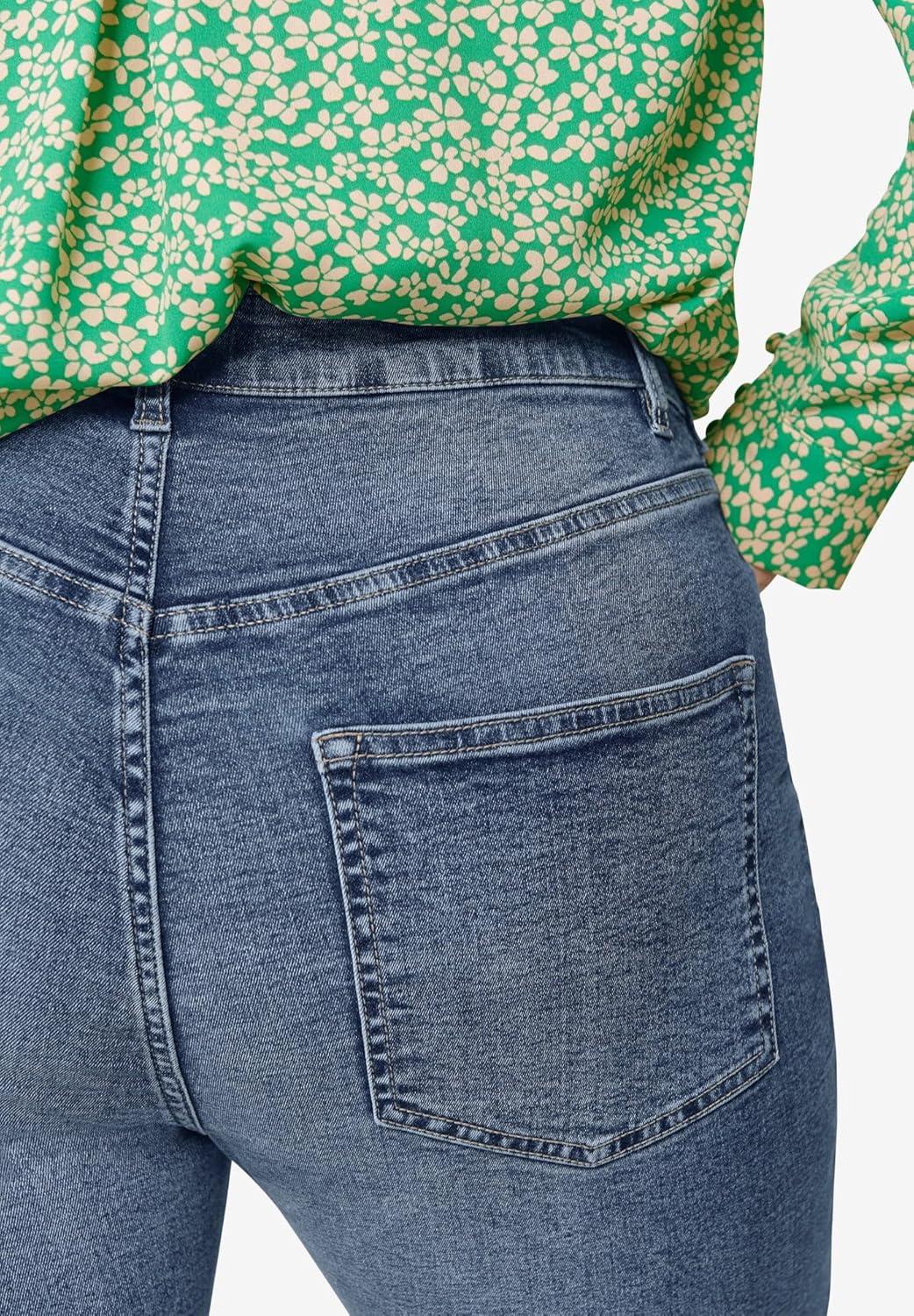 image:imageellos Plus Size Slim 5Pocket Stretch MidRise Denim CapriMedium Stonewash