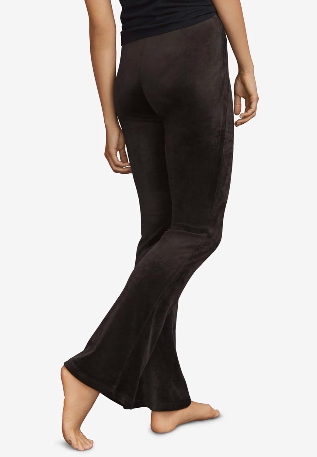 image:imageellos Plus Size Velour Bootcut Lounge PantsLilac Blush