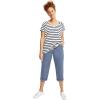 image:imageellos Plus Size Seamed CaprisPale Indigo
