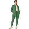image:imageellos Plus Size Studio French Terry Drawstring Elastic Waistband JoggerForest Jade