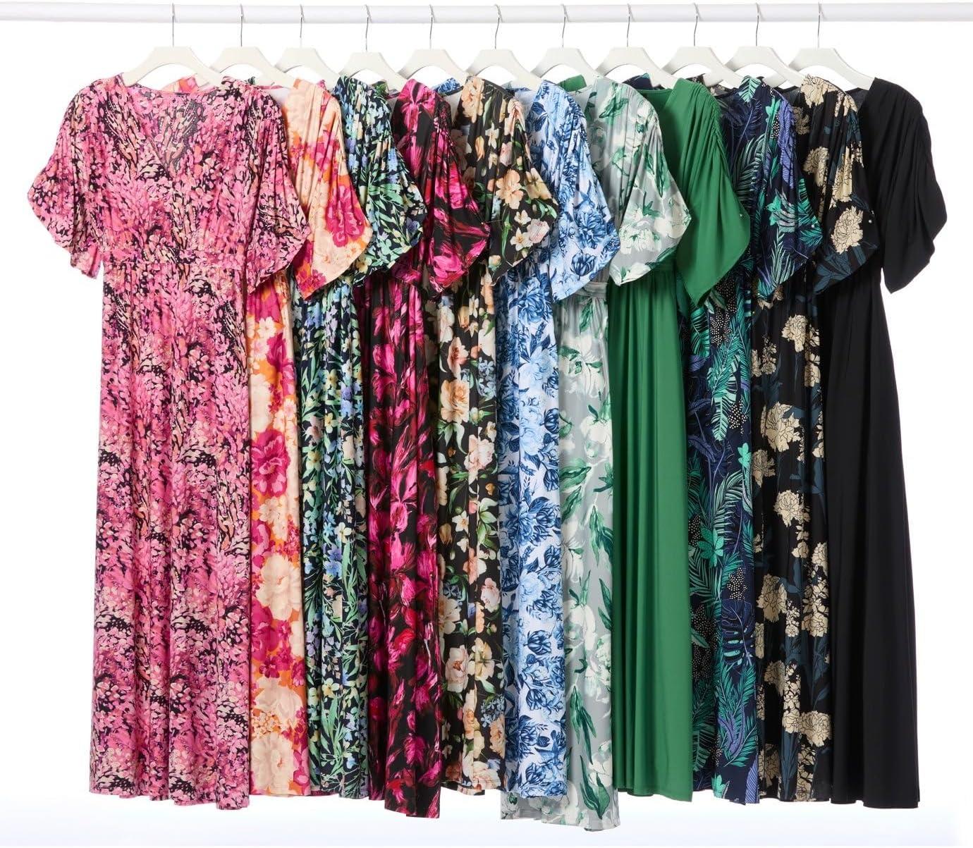 image:imageEllos Plus Size Knit TieBack MaxiBlack Pastel Floral
