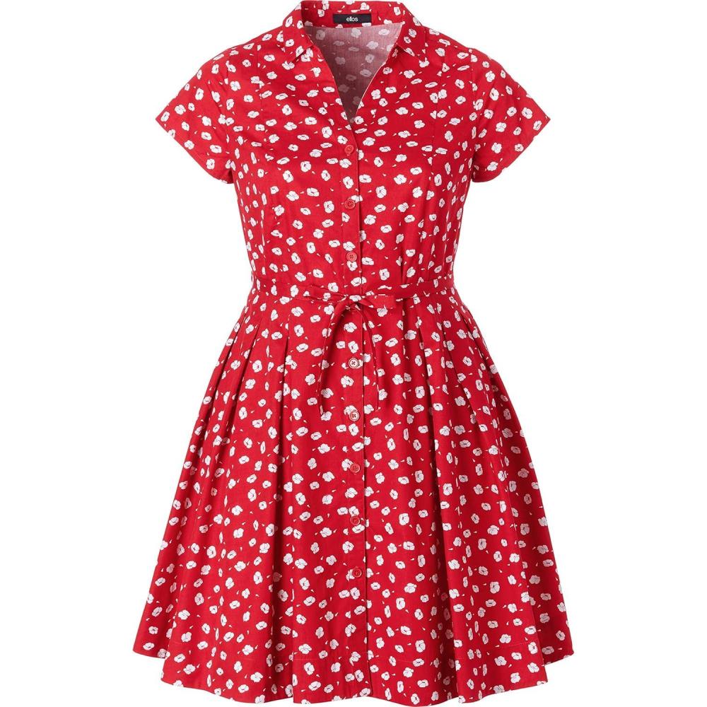 image:imageellos Plus Size Sandy Shirtwaist DressPoppy Red Floral