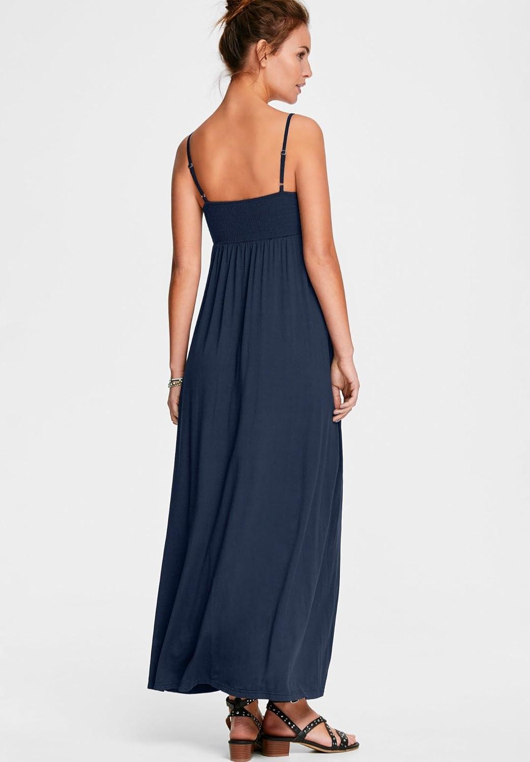 image:imageellos Plus Size Stretch Knit Surplice Tank Maxi DressNavy