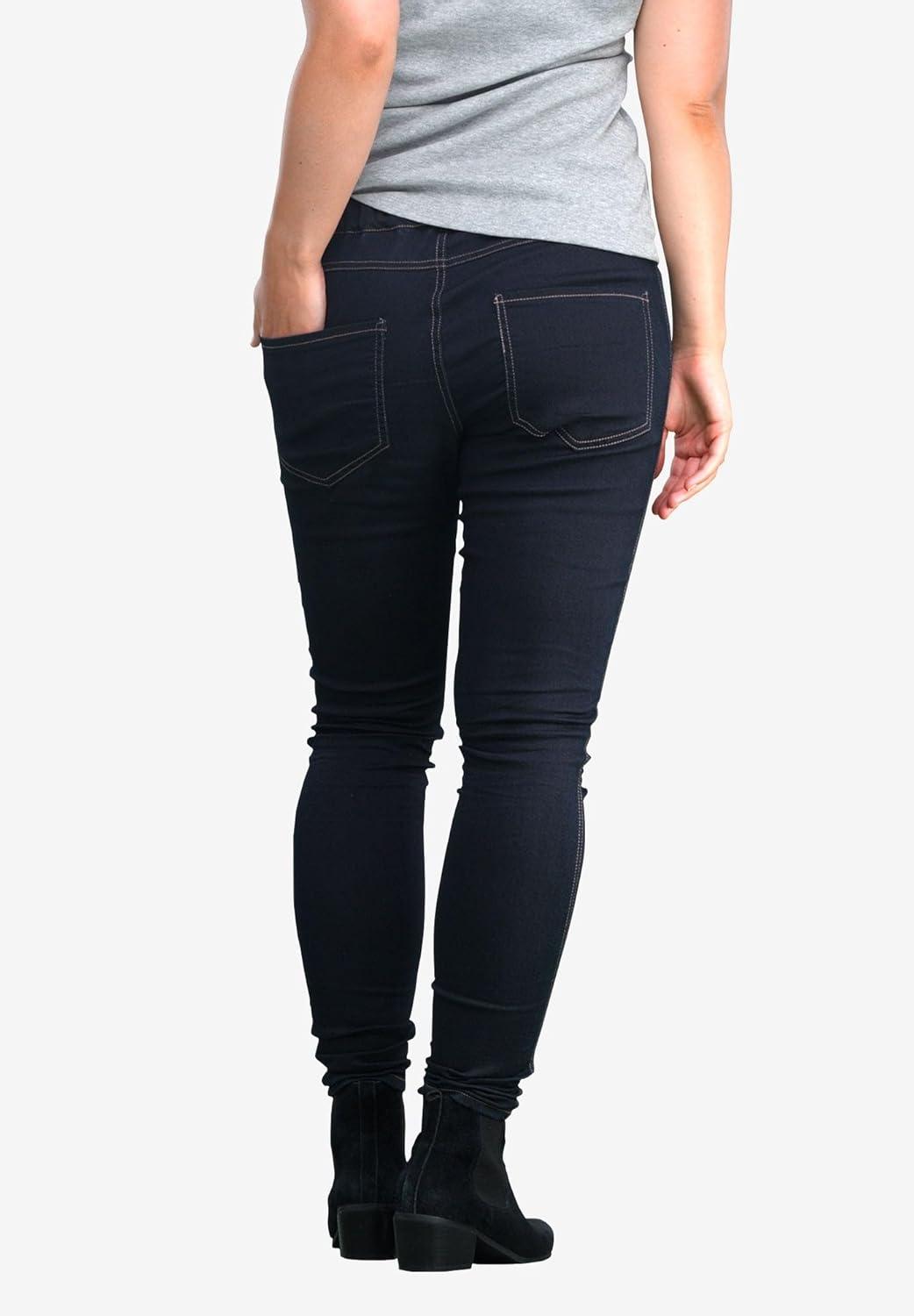image:imageellos Plus Size MidRise Stretch Denim PullOn 4 Pocket JeggingsBlack