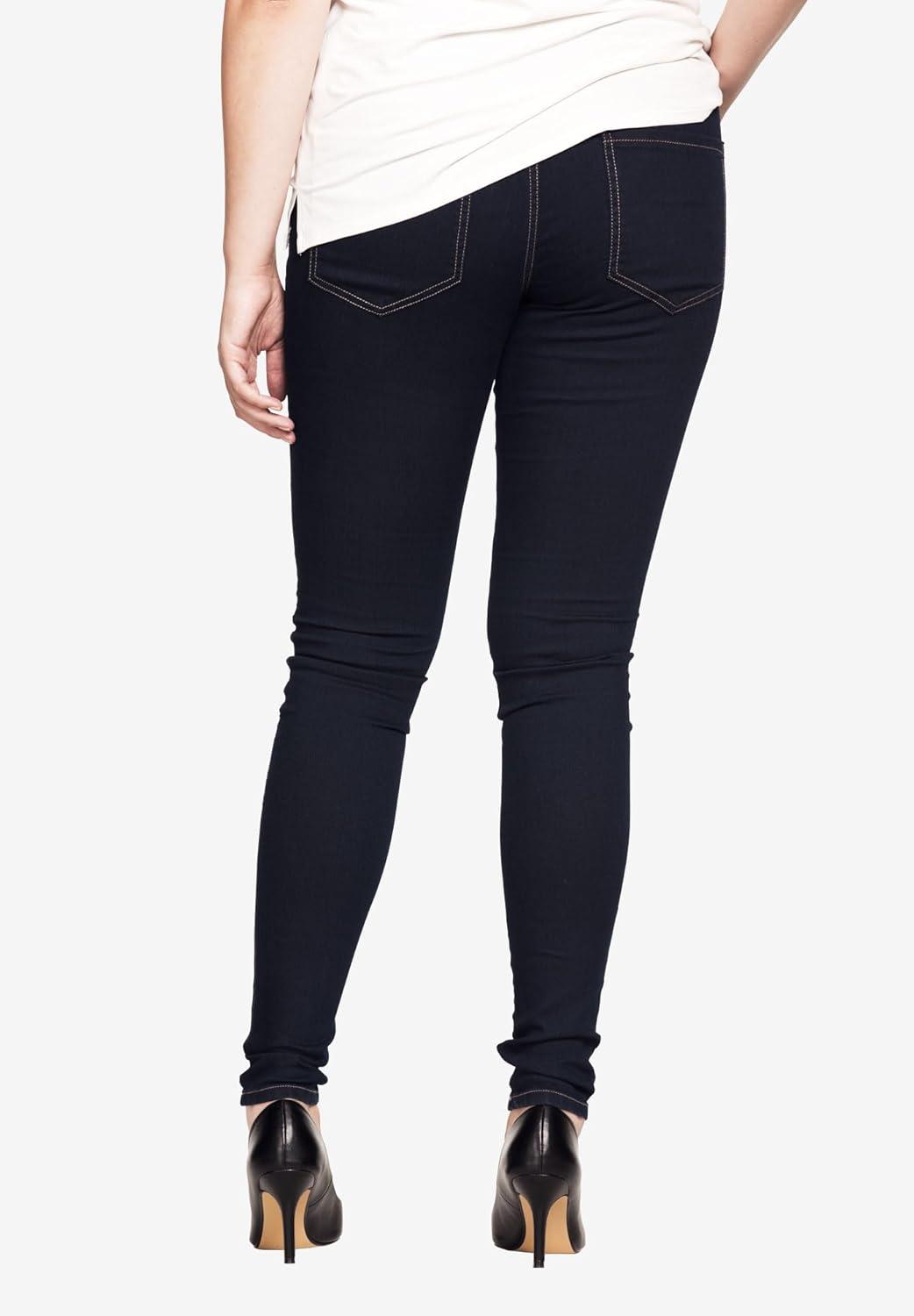 image:imageellos Plus Size MidRise Stretch Denim PullOn 4 Pocket JeggingsLight Stonewash