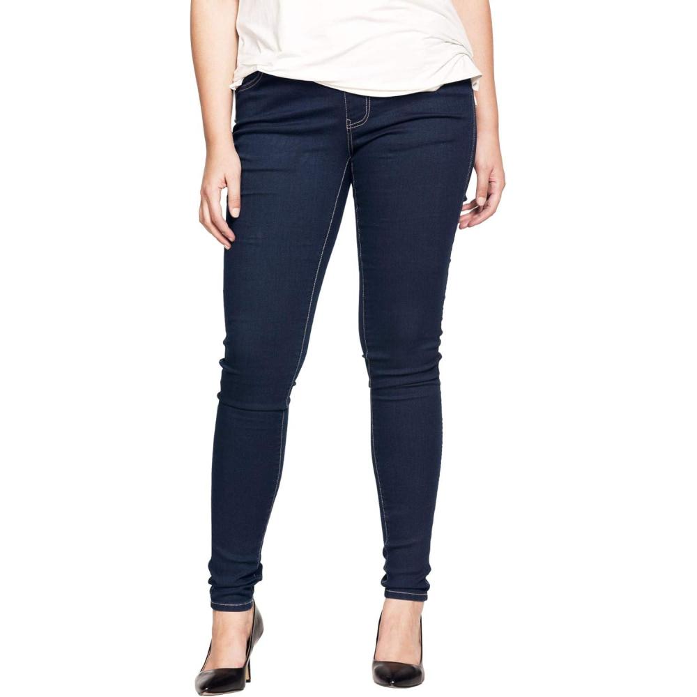image:imageellos Plus Size MidRise Stretch Denim PullOn 4 Pocket JeggingsIndigo
