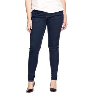 ellos Plus Size Mid-Rise Stretch Denim Pull-On 4 Pocket Jeggings(Indigo)