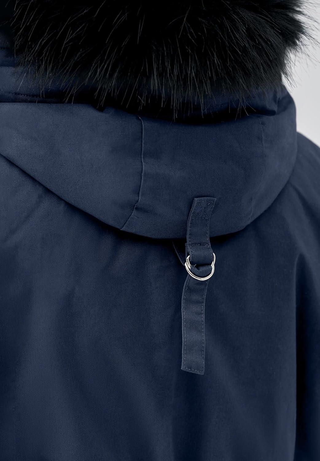 image:imageellos Plus Size SideSnap ZipFront ParkaNavy