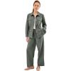 image:imageellos Plus Size Adjustable Waist Button Front JacketDesert Green