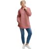 image:imageellos Plus Size HalfZip Sherpa PulloverAntique Coral