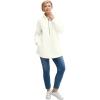 image:imageellos Plus Size HalfZip Sherpa PulloverIvory