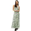 Olive Drab White Floral
