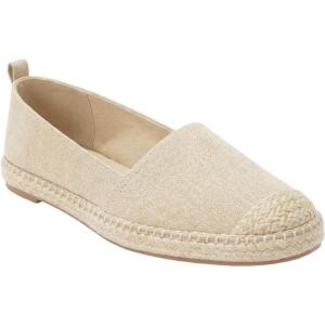 ellos Women’s Wide Width Espadrille Flats(Oatmeal)