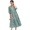 Ivory Green Ditsy Floral